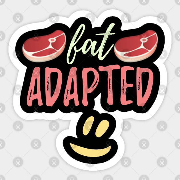 Fay Adapted, Keto Diet Sticker by docferds